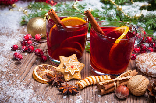 spiced holiday drinks